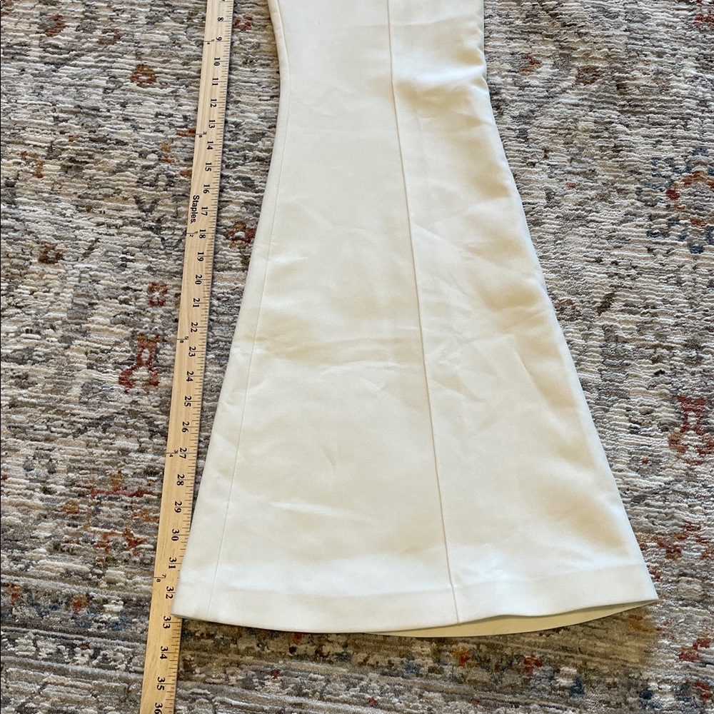16Arlington Brisbane High Rise Flared Trouser Pants in Milk Ivory Size‎ 14 - Picture 14 of 16